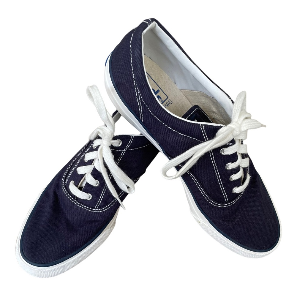 Keds- Classic Navy Canvas Low-Top Sneakers for Women